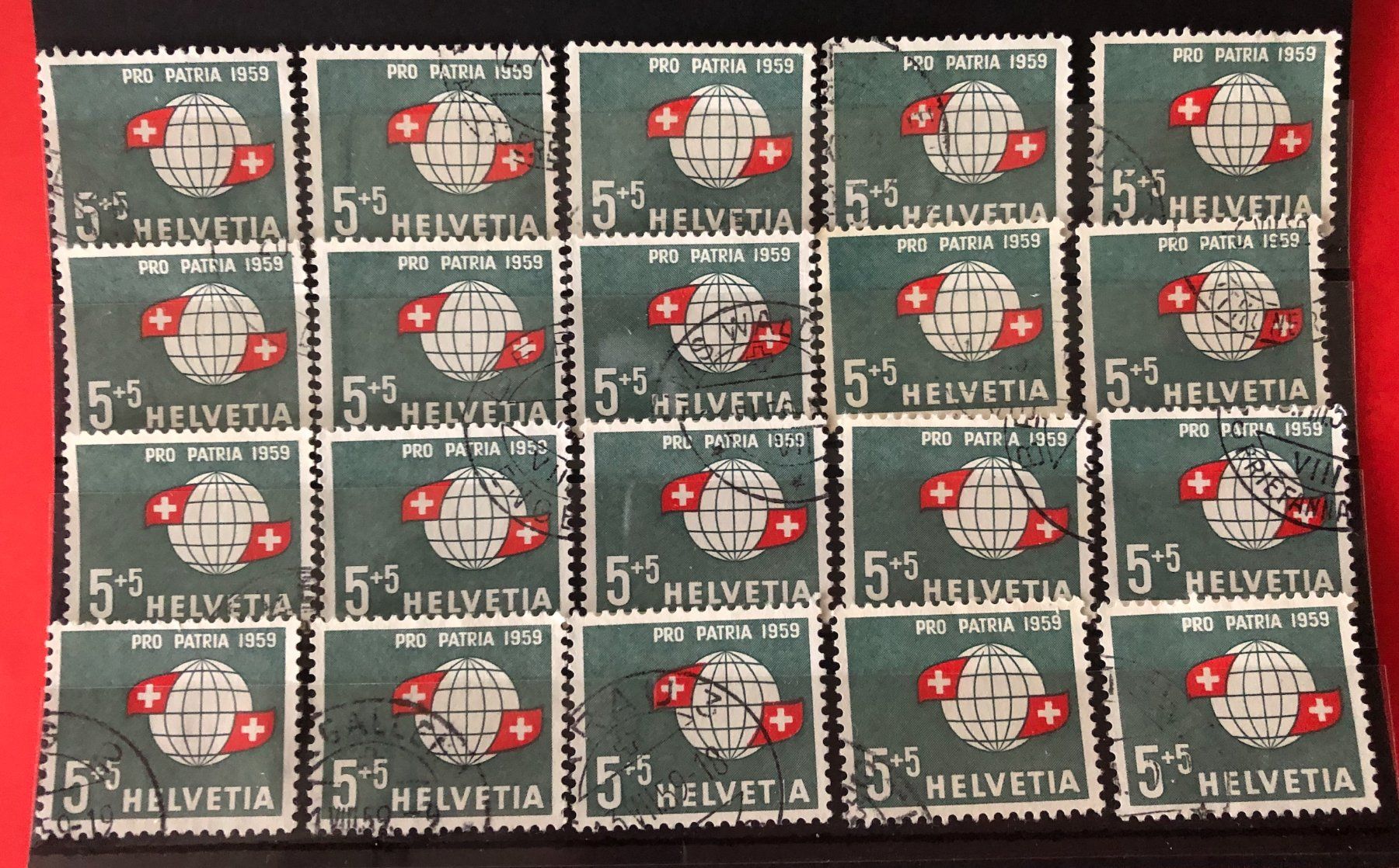 Tutti i francobolli: Nr.B 91 Steckkarte mit Stempel – Usato da Aarau venduto da Billa007