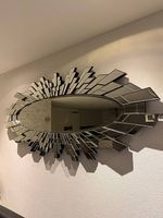 Großer Design-Wandspiegel Mosaik/Sonne (200 x 90 cm)