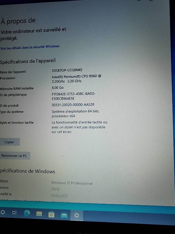 Dischi rigidi: Samsung Intel B960 2.20GHz 8Go17.3" SSD 240Go – Usato da Lausanne venduto da Dukco 1