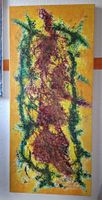 Gemälde " Gelb und Glut" handmade 40×90