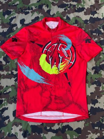 Vintage 90s Descent Bike Jersey Swiss Made Sz L