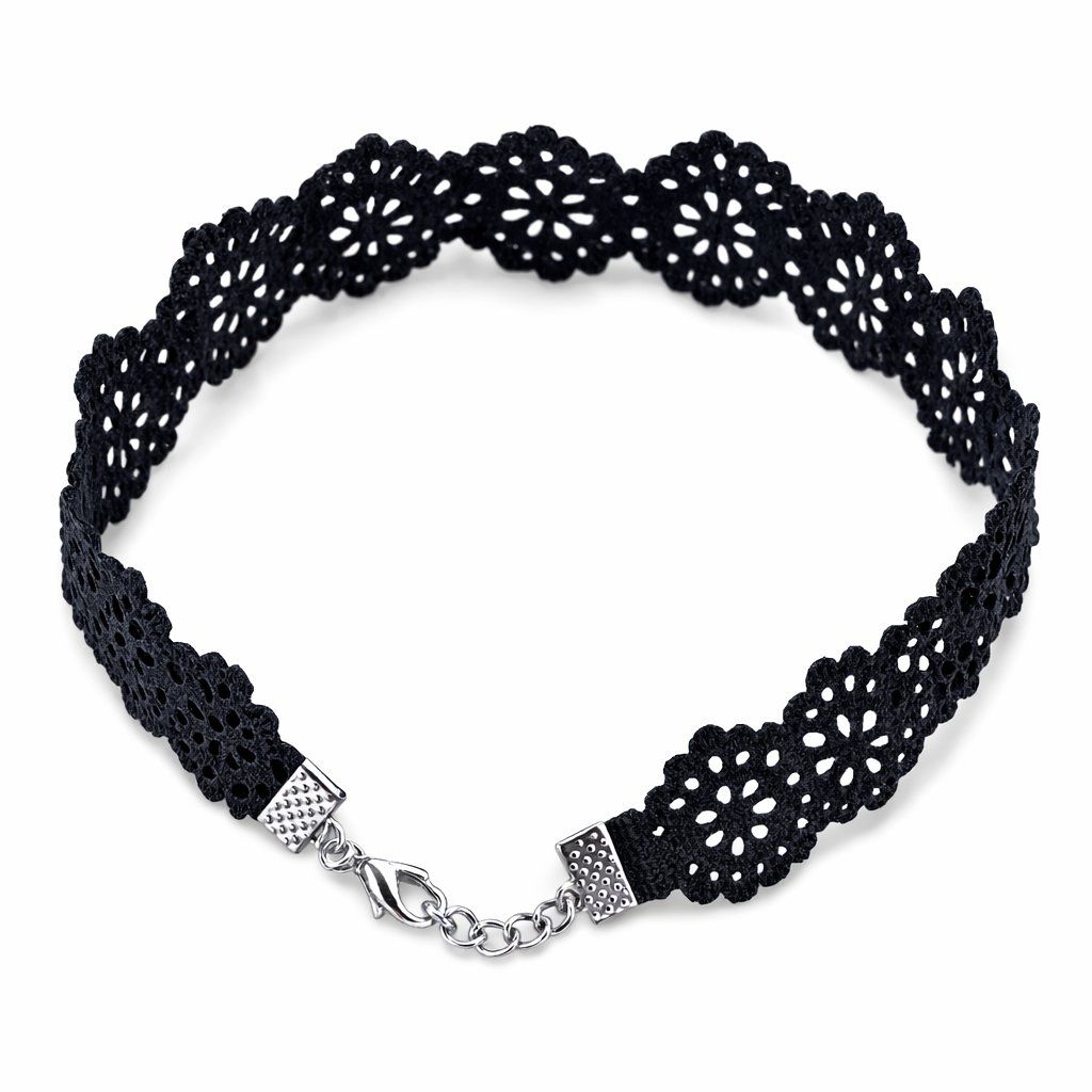 Catenine: Schwarze Choker Halskette Spitze Gothic – Nuovo (secondo la descrizione) da Fully venduto da VaneaSelection 4