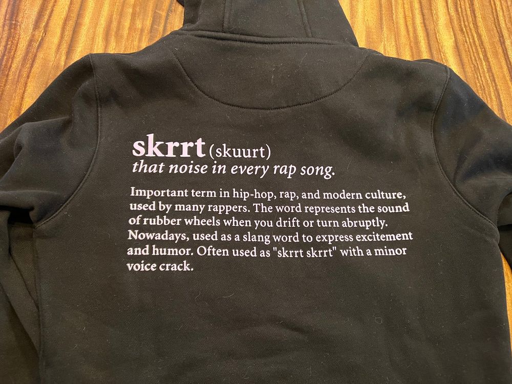 Skrrt hoodie online snipes