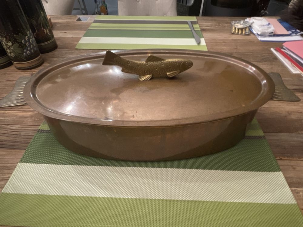 Fischpfanne aus Kupfer / Fischdämpfer / Stöckli / Swiss Made | Kaufen ...