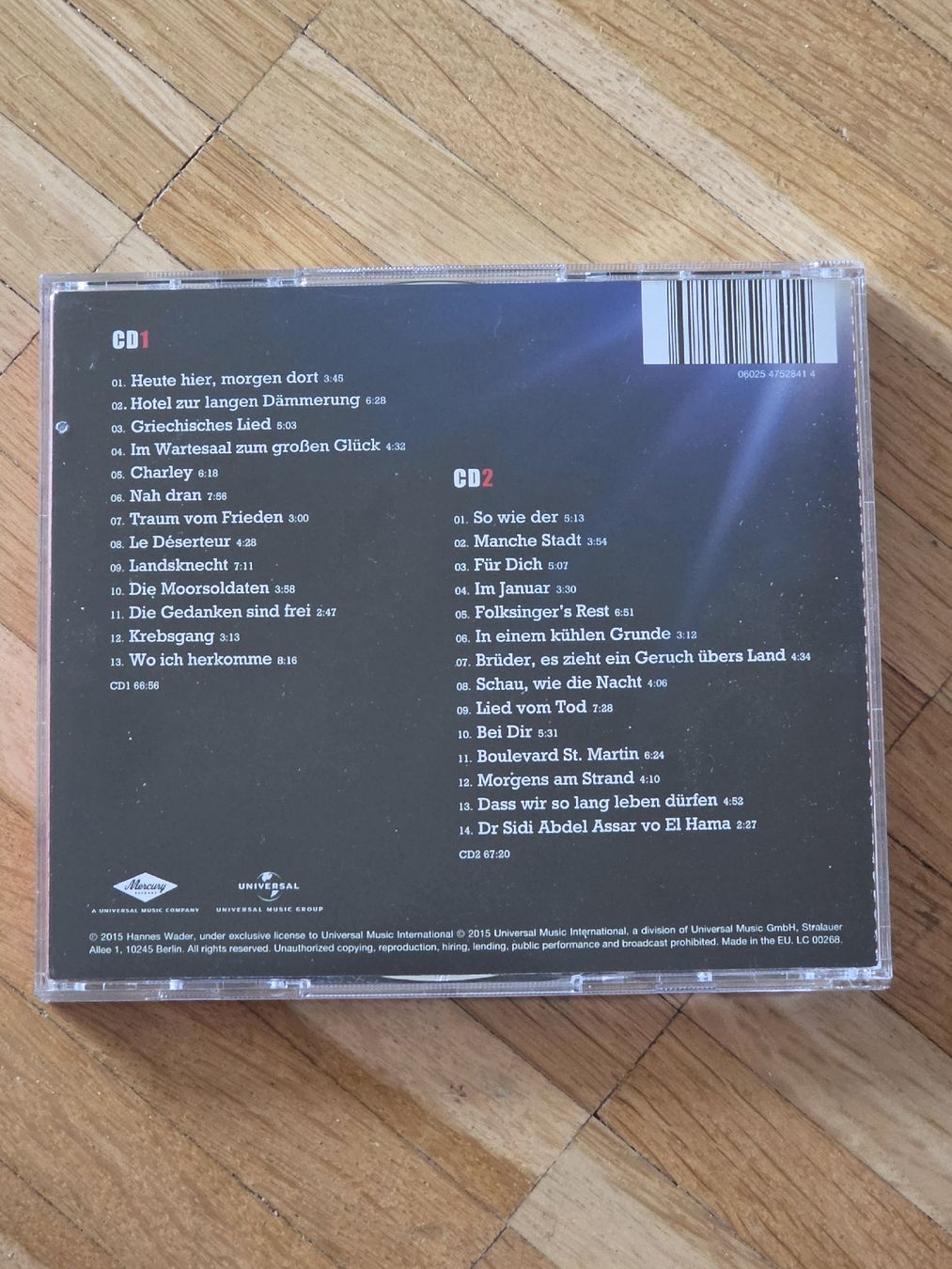 CDs: Doppel-CD: Hannes Wader Live – Gebraucht aus Aesch BL von immon 1