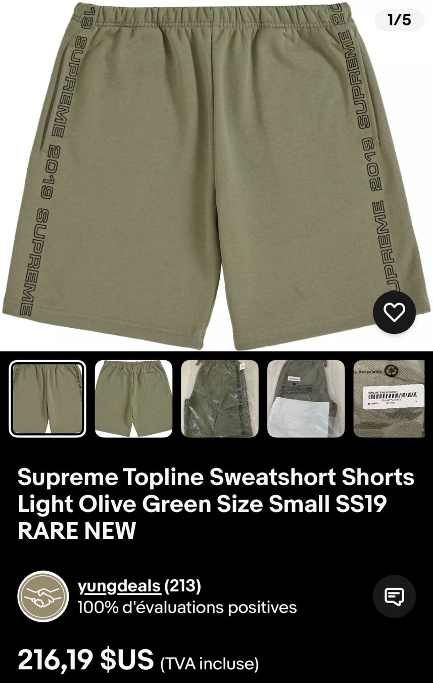 Supreme Hosen: Short Supreme – Neu (gemäss Beschreibung) aus Bulle von Laetitia84 5