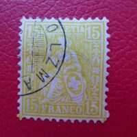 1875 Sitzende: Nr.39 von ESCHOLZMATT LU, sauber entwertet !