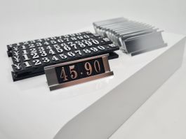 Preis Schilder aus Aluminium Silber