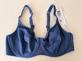 TRIUMPH, Bikini-Top SUMMER GLOW, Grösse 44D, Farbe Blau