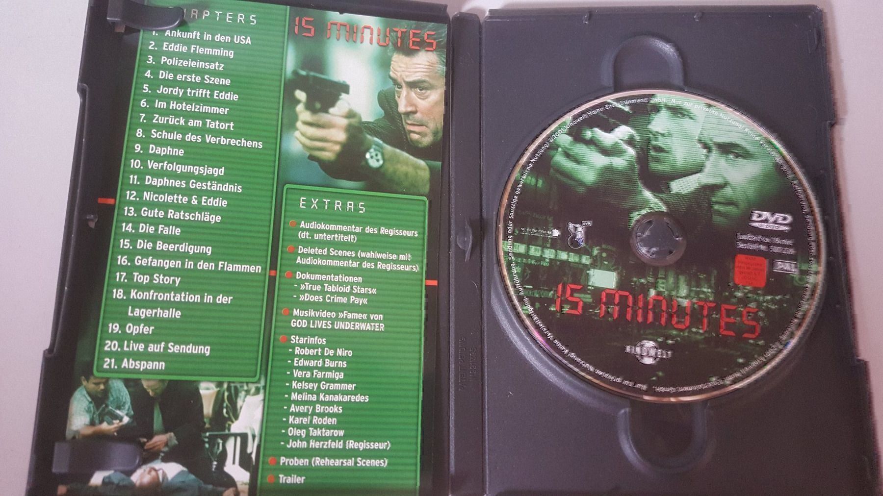 Tutti i DVDs: DVD 15 Minutes Robert de Niro – Usato da Dierikon venduto da sanpaplo 2