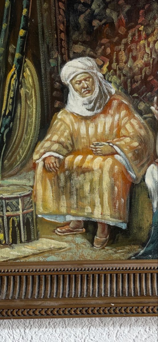 Gemälde: Original Ölgemälde Orientalische Szene – Gebraucht aus Meierskappel von Hala03 2