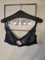 Schwarzer Mesh-BH und Tanga Set Grösse L, wie neu