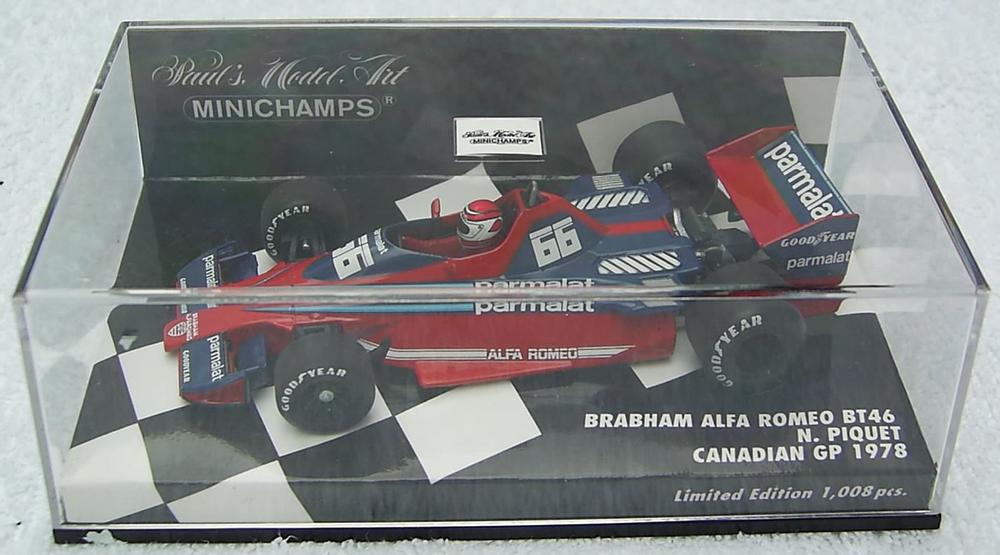 BRABHAM ALFA ROMEO BT46 PIQUET CANADIAN GP - 1978-Minichamps 1:43