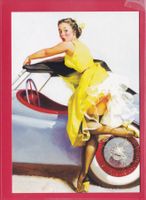 PIN UP GIRL, GIL ELVGREN, AUTOVERDECK