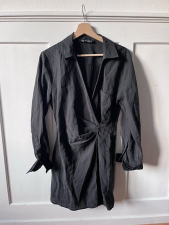 Zara Hemdkleid Grösse M Schwarz