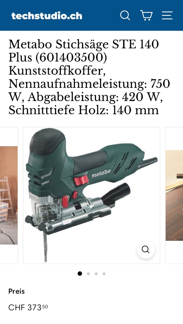 Metabo Sägen: Metabo Stichsäge STE 140 Plus – Neu und originalverpackt aus Schwende von weesli 9