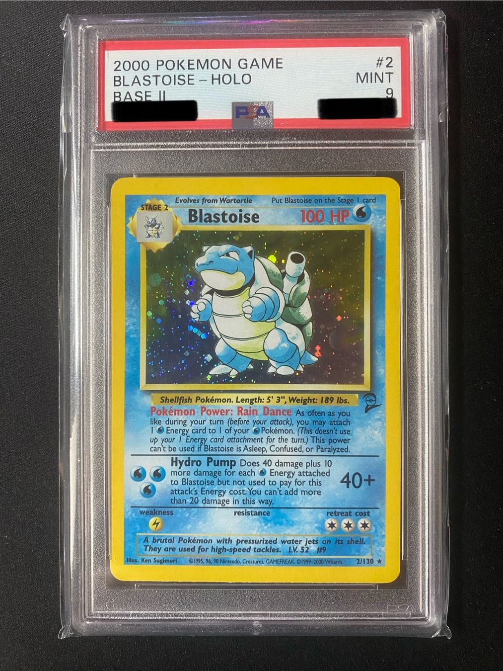 Pokémon Sammelbilder & Trading cards: Blastoise 2 Holo - Turtok - PSA 9 MINT - Base Set 2 - 🇺🇸 – Neu (gemäss Beschreibung) aus Hausen AG von Shrade