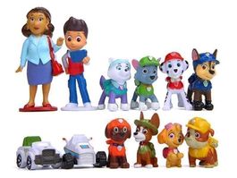 12 PAW PATROL FIGUREN UND HUNDE MIT CHASE - MARSHALL USW.