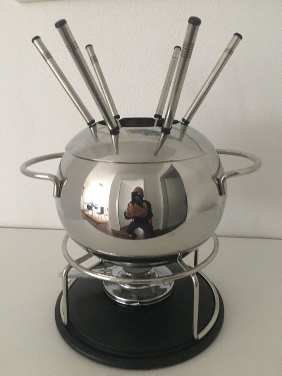 Landert Fleisch-Fondue Set + Rechaud 13/16 cm 2 l Edelstahl | Kaufen ...
