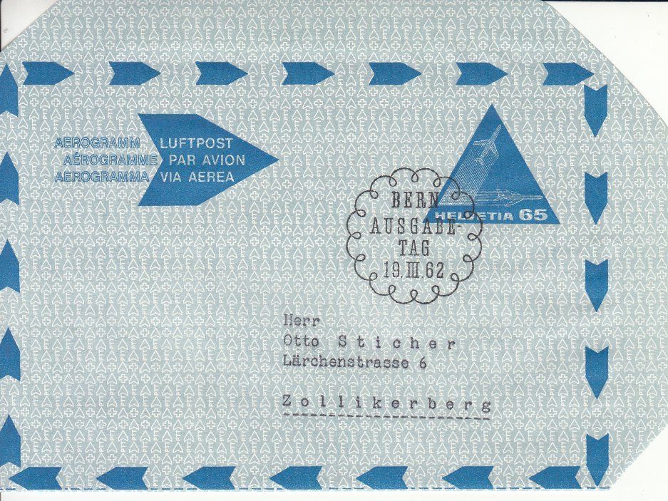 Tutti i francobolli: ZU Aerogramme 1 mit ET – Usato da Bürglen TG venduto da StampGraf