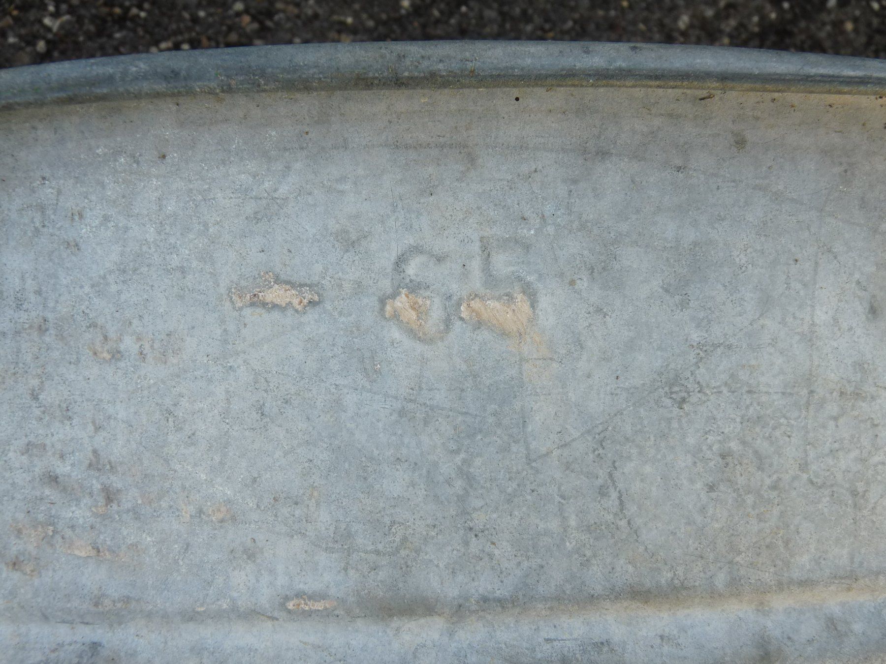 Sonstige Gartendekorationen: Zuber Wanne verzinkt 65 – Gebraucht aus huttwil von  1