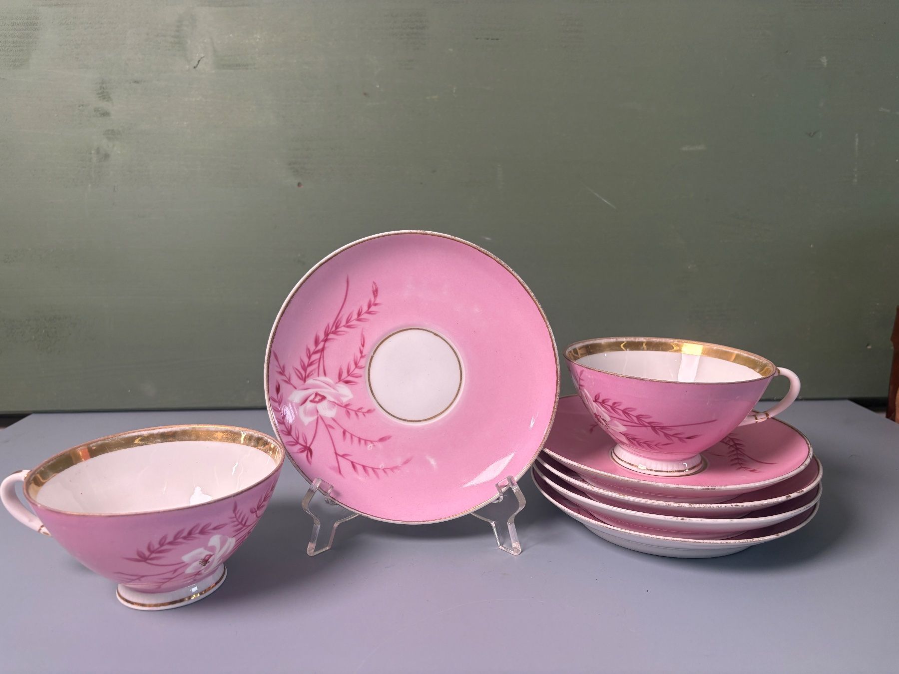Set di piatti: Tuscan China Teeservice & rosa Vintage Set – Usato da Otelfingen venduto da Yossi-68 1