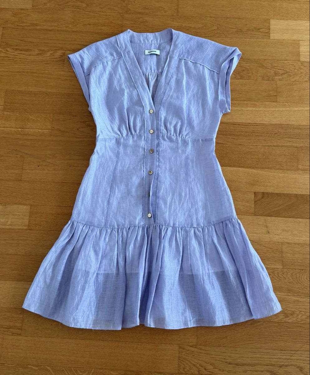Sandro Vestiti: Sandro Sommerkleid, Grösse 36, Lila – Usato da Bassersdorf venduto da Bassi55