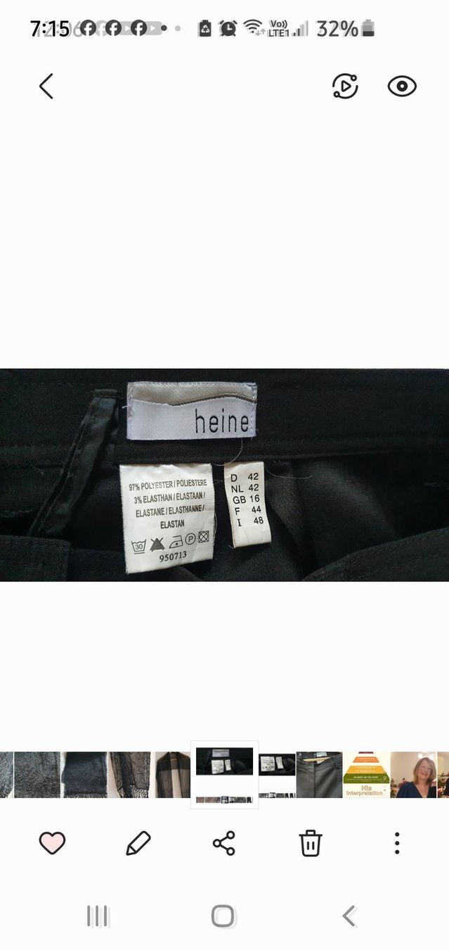 Heine Pantaloni: Heine Hose Gr.42 – Usato da Niederlenz venduto da clea50 3