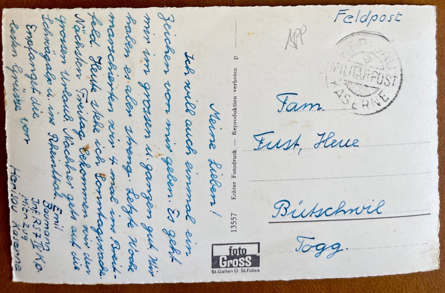 Cartoline postali: AK:  HERISAU - Kaserne & Krankenhaus – Usato da Lutry venduto da Ediego 1