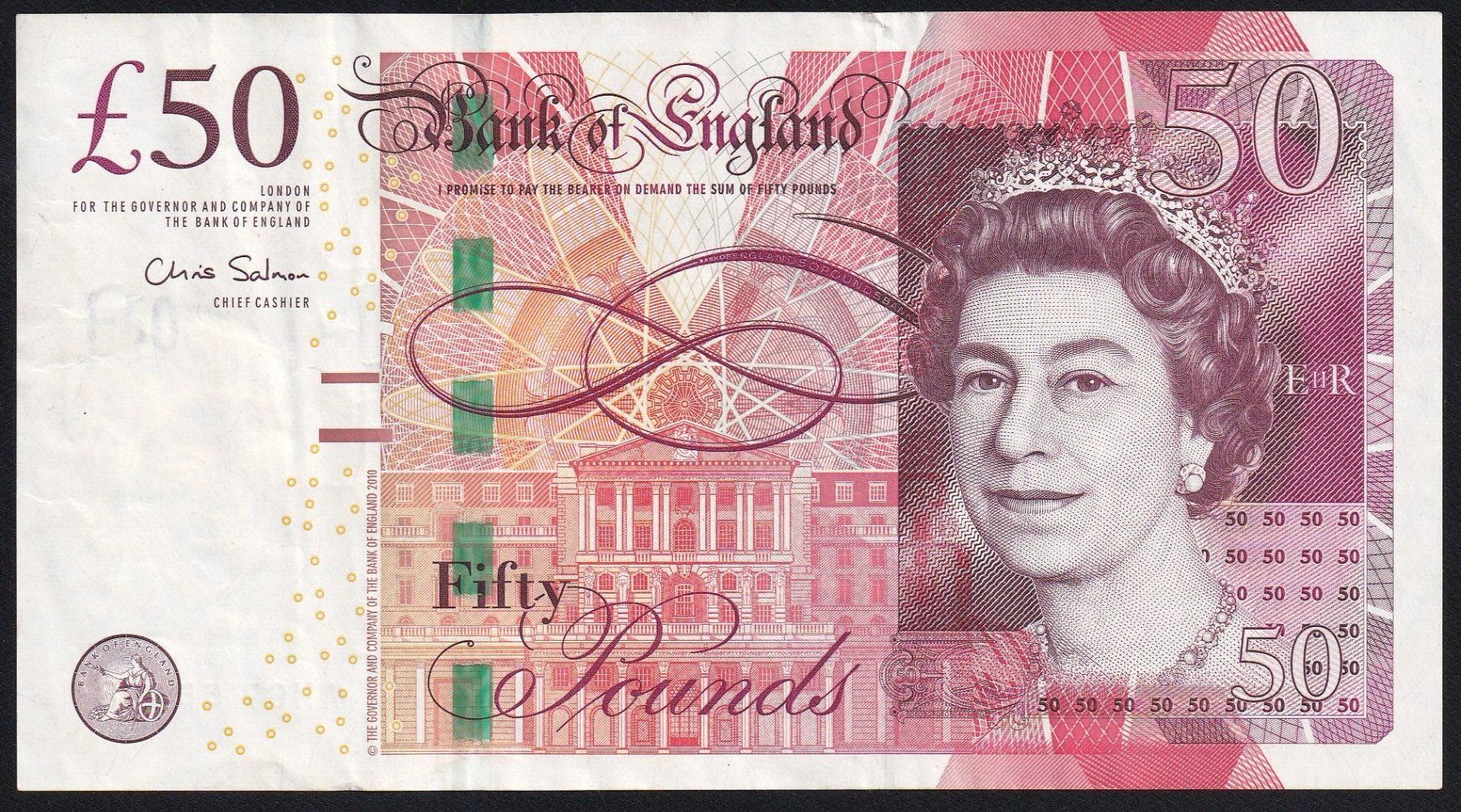 Banknoten: England 50 Pounds 2011 – Gebraucht aus Brugg AG von banknoten_muesli