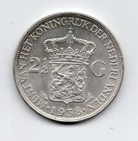 (1413) Holland 2½ Gulden 1938, top stgl