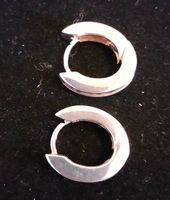 Boucles  argent 925  lourdes. Pierres  naturelles,  bleutées