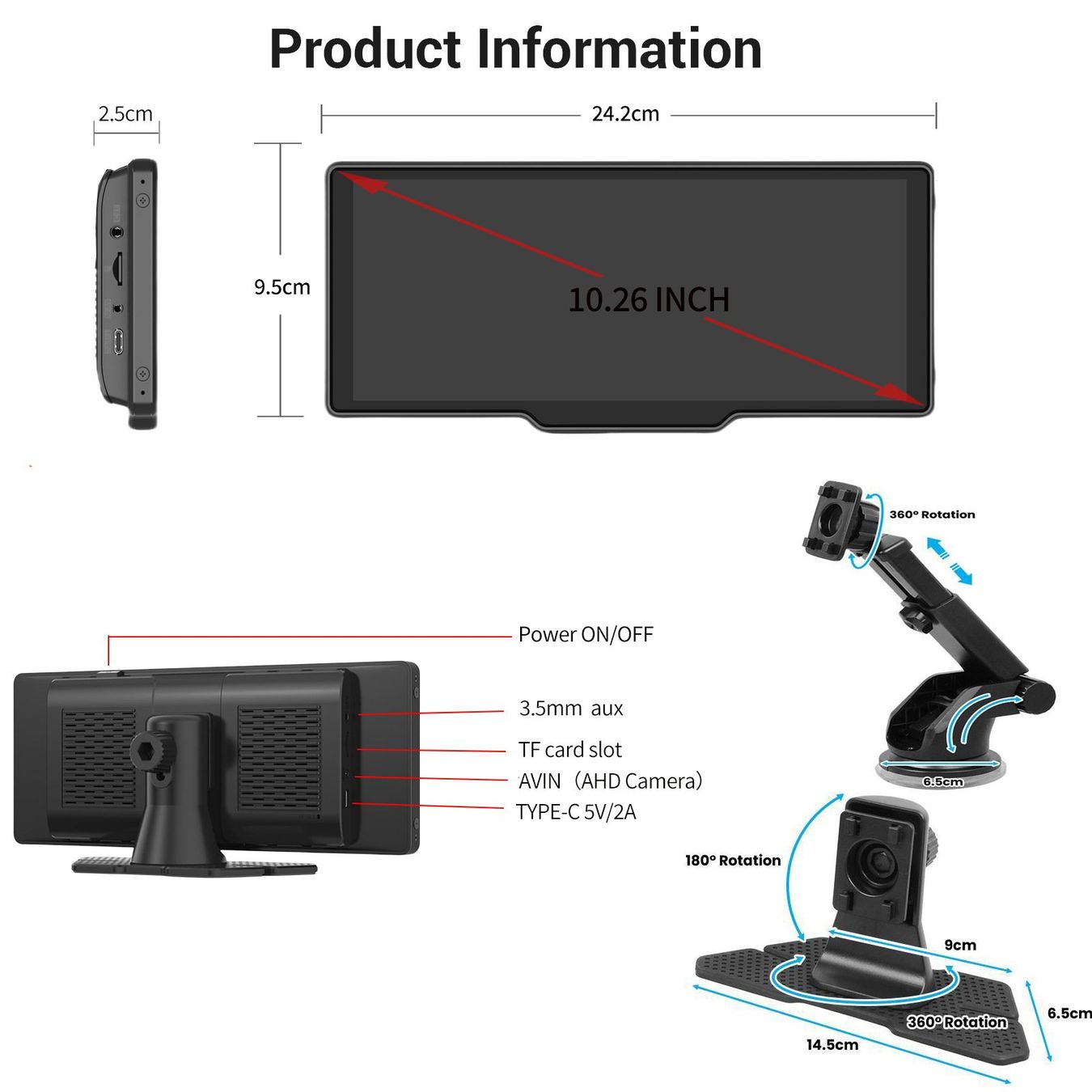Lettore multimediale & Streamer: Multimedia Player 10.26 Inch Center – Nuovo e nell'imballaggio originale da Unterägeri venduto da RmOnline 5