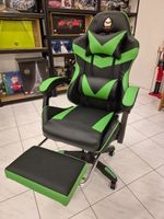 Neuer Gamer Stuhl Gaming Schwarz Grün Green Goblin