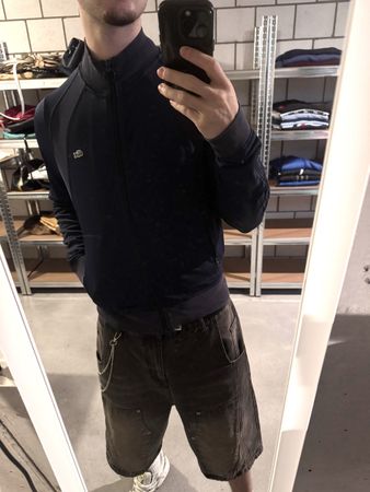 vintage lacoste trackjacket navy blue 