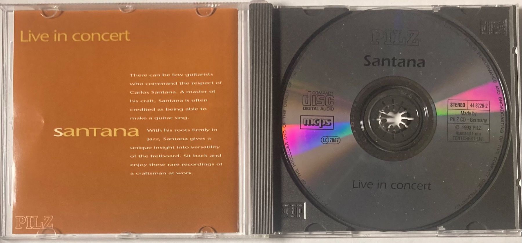 CDs: SANTANA - LIVE IN CONCERT – Gebraucht aus Poliez-Pittet von Newtown-Records 2