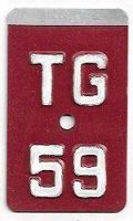 Velonummer Thurgau TG 59