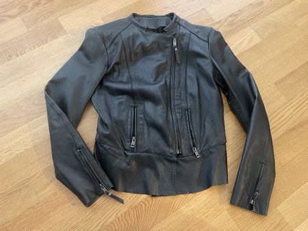 Lederjacke, tailliert, perfekt für den Übergang!