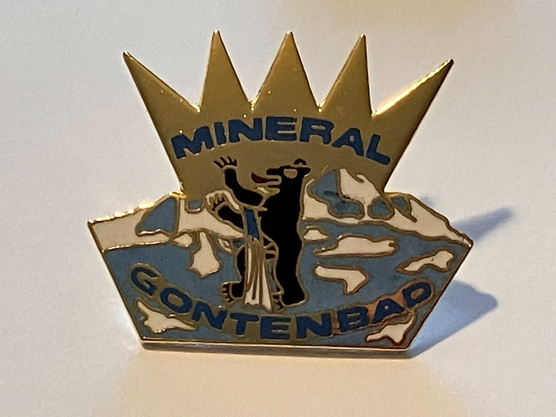 Placchette & Badge: 1 Pin Mineral Gontenbad – Usato da Basel venduto da djwwpp