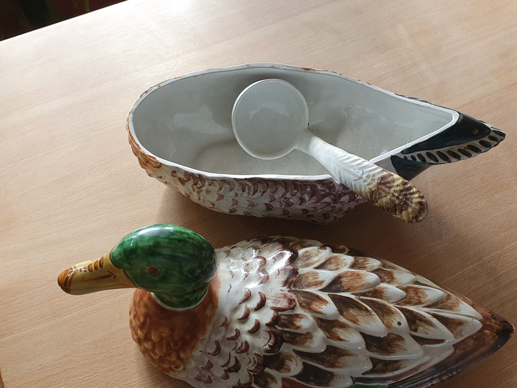 Statuette: Keramik-Ente mit Schöpfkelle – Usato da Muttenz venduto da laprovence 3