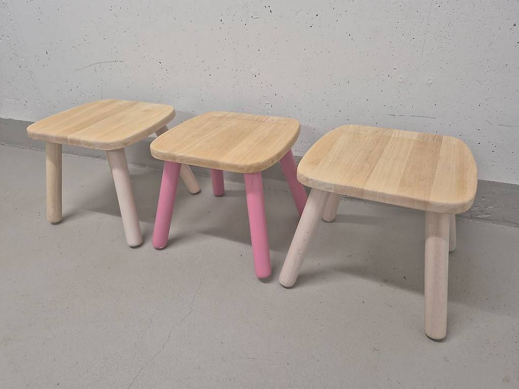 Sgabelli: 3x Kinderhocker – Usato da Zürich venduto da a.b.g.baumann