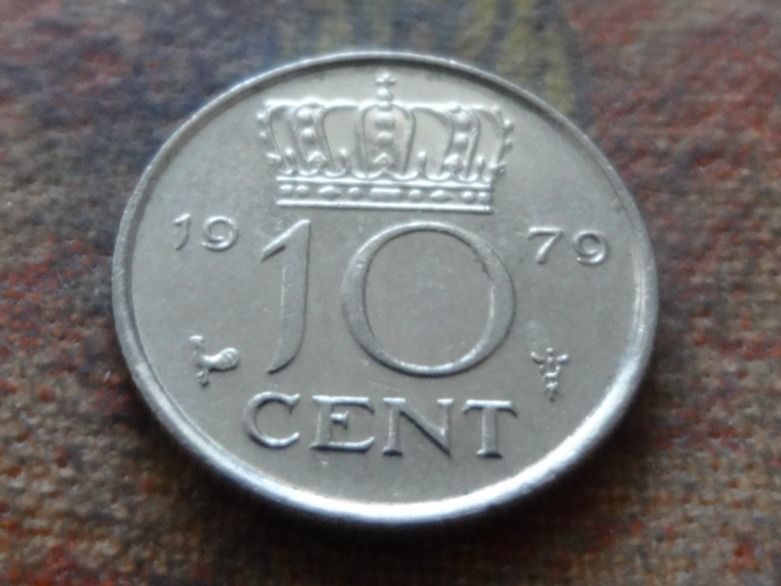 Tutti le monete: PAYS-BAS  Nederland  10  Cent  1979 – Usato da Romanel-sur-Lausanne venduto da Swift13