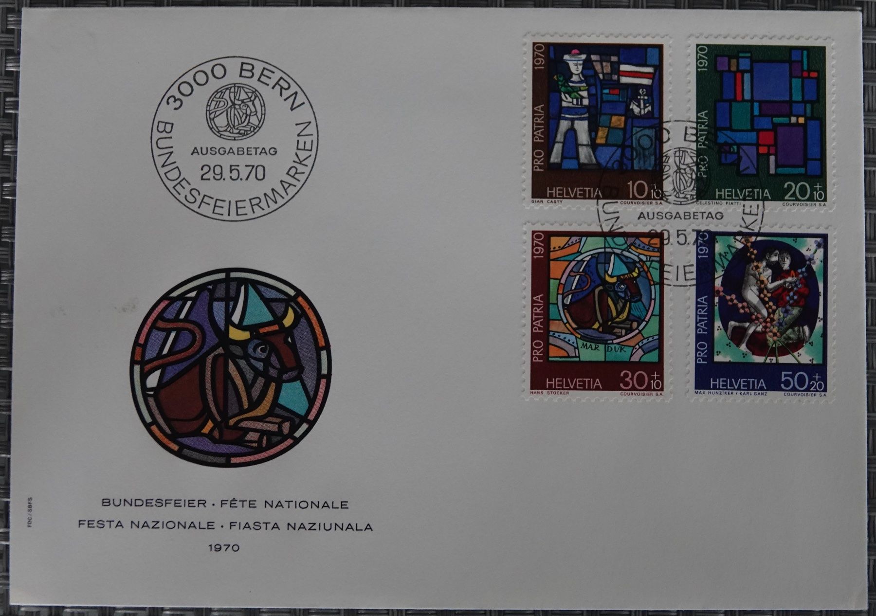 Tutti i francobolli: Pro Patria FDC-Couvert 1970 ET-Gestempelt – Usato da Goldau venduto da Bofi0