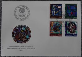 Pro Patria FDC-Couvert 1970 ET-Gestempelt