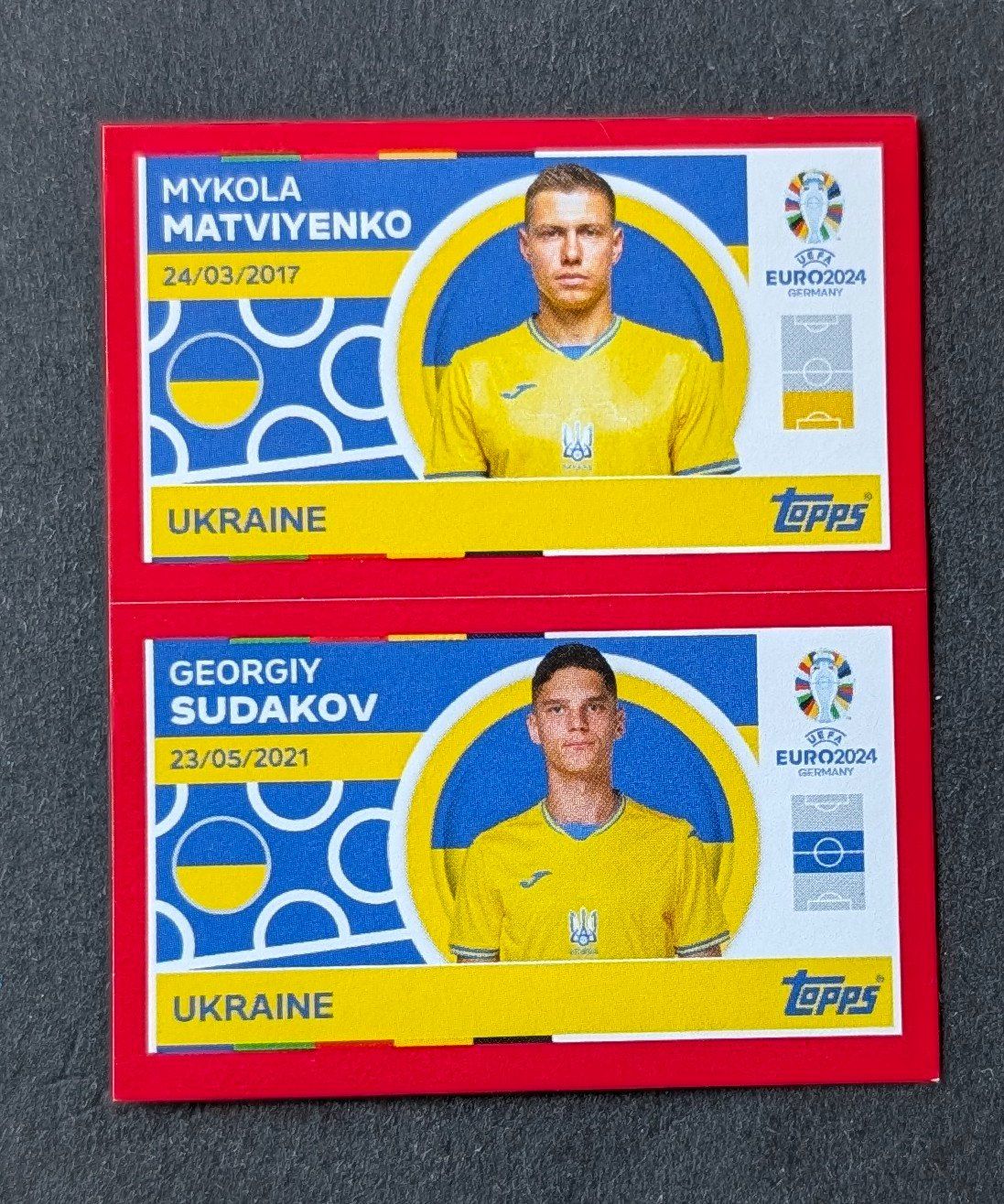 Topps Carte collezionabili: Topps EM 2024--UKR 8/9 – Nuovo e nell'imballaggio originale da Hittnau venduto da stamps_and_coins