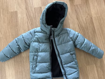 Kinder Winterjacke Dopodopo blau/grün 110 gebraucht