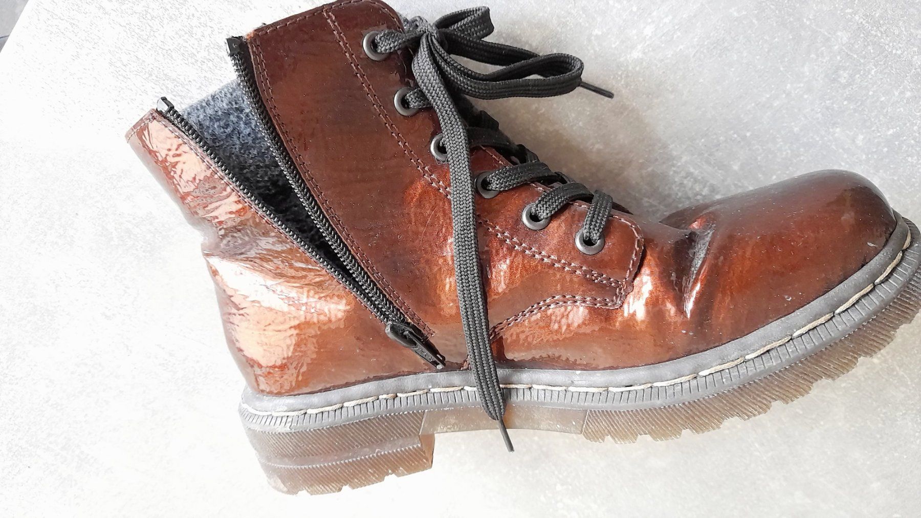 Rieker Scarpe da donna: Schöne Glänzige Rieker Boots – Usato da Schaffhausen venduto da col_t6cz 4