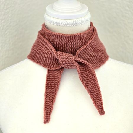 NEW Handknit Sophie Scarf, Handgestrickt Tuch, Old Rose Pink