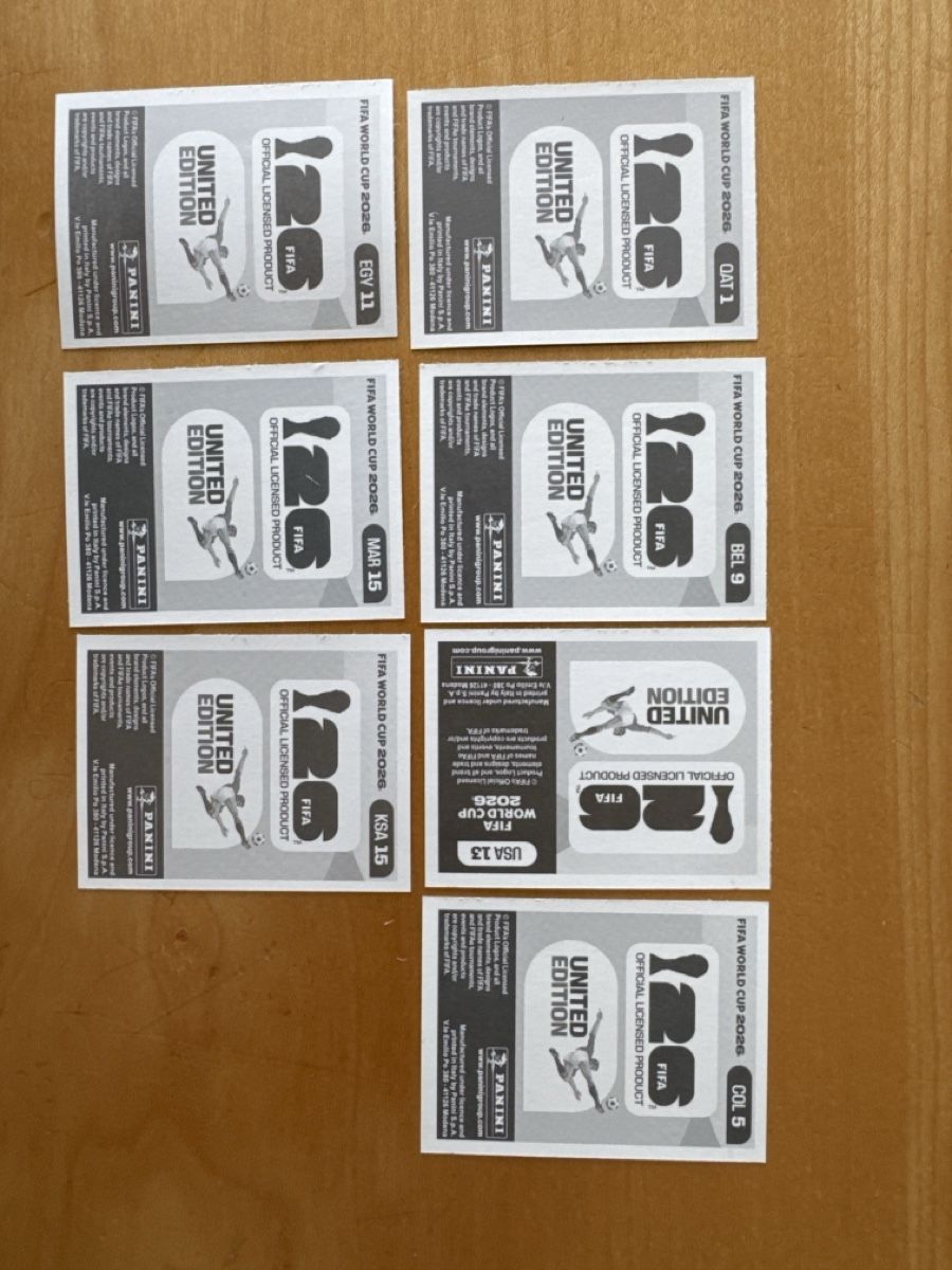 Panini Carte collezionabili: Panini WM26-7x Sticker – Nuovo (secondo la descrizione) da Arbon venduto da homebender 1