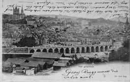 Souvenir de Lausanne, Rasierklingenstempel, 1902